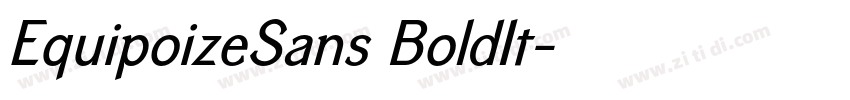 EquipoizeSans BoldIt字体转换